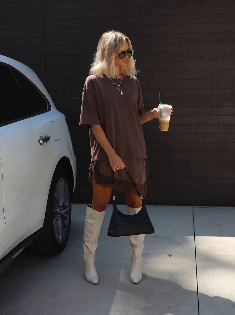 Lacey Trim Tee Dress PRE ORDER MID JUNE