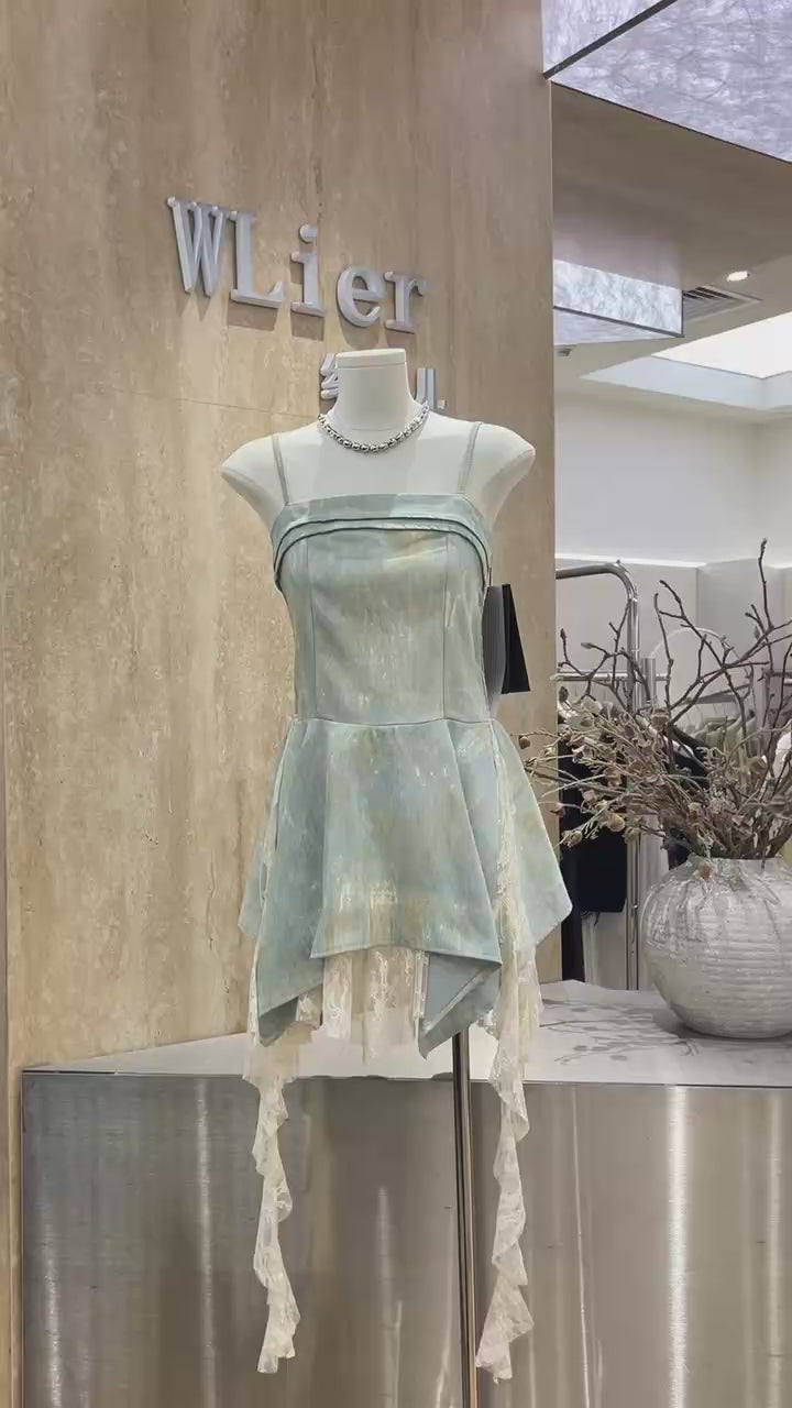 Sky Trim Mini Dress