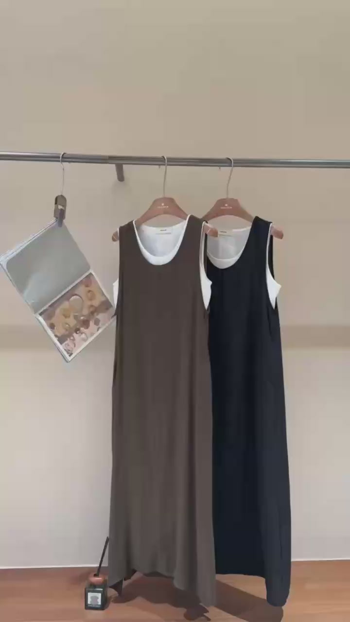 Open-Back Tie Maxi Dress